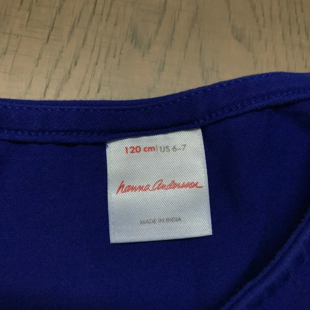 Hanna Andersson Dress Girls Size 6-7 Angels Tulle Holiday Christmas Blue‎ Modest